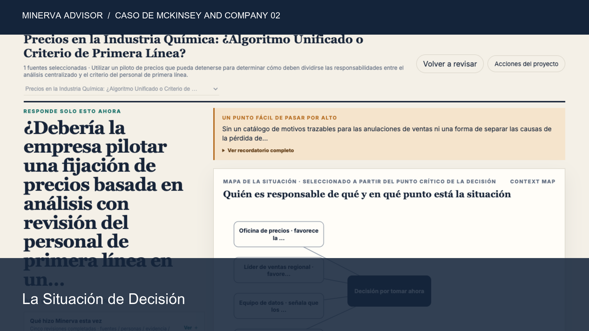 Precios en la industria química: ¿algoritmo unificado o criterio de primera línea?