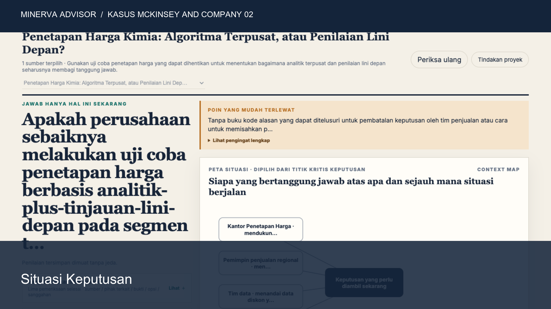 Penetapan Harga Kimia: Algoritma Terpusat atau Penilaian Lini Depan?