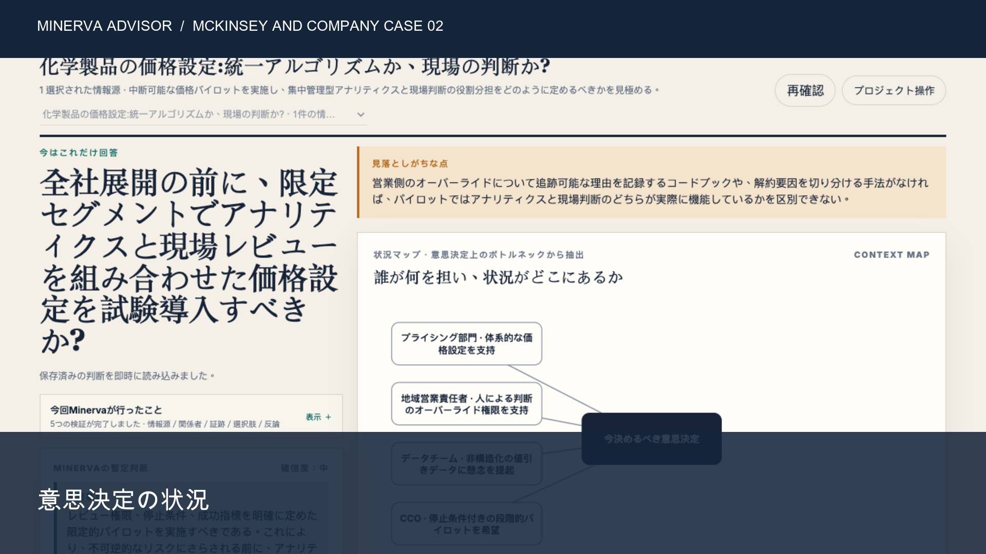 化学製品の価格設定：統一アルゴリズムか、現場判断か？
