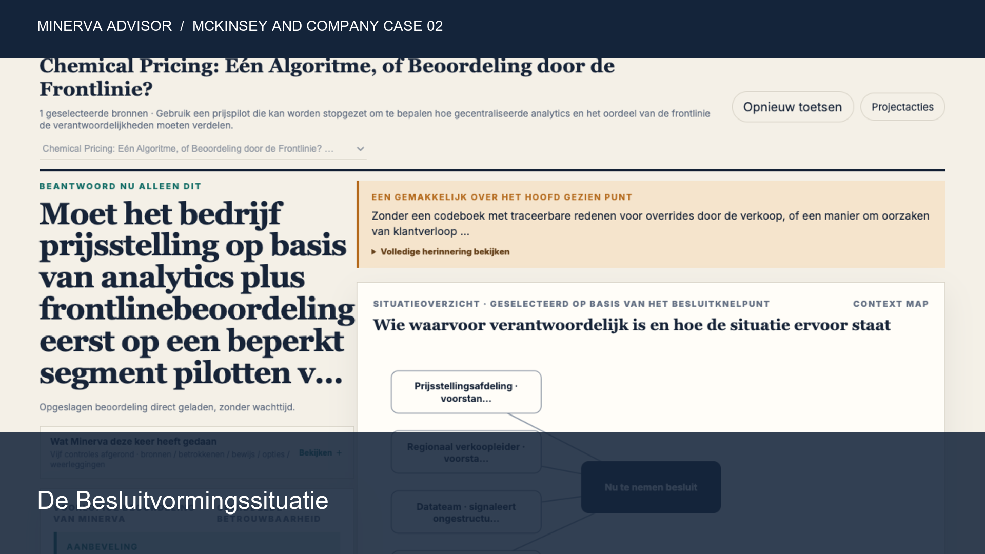 Chemische prijsstelling: uniform algoritme of oordeel van de frontlinie?