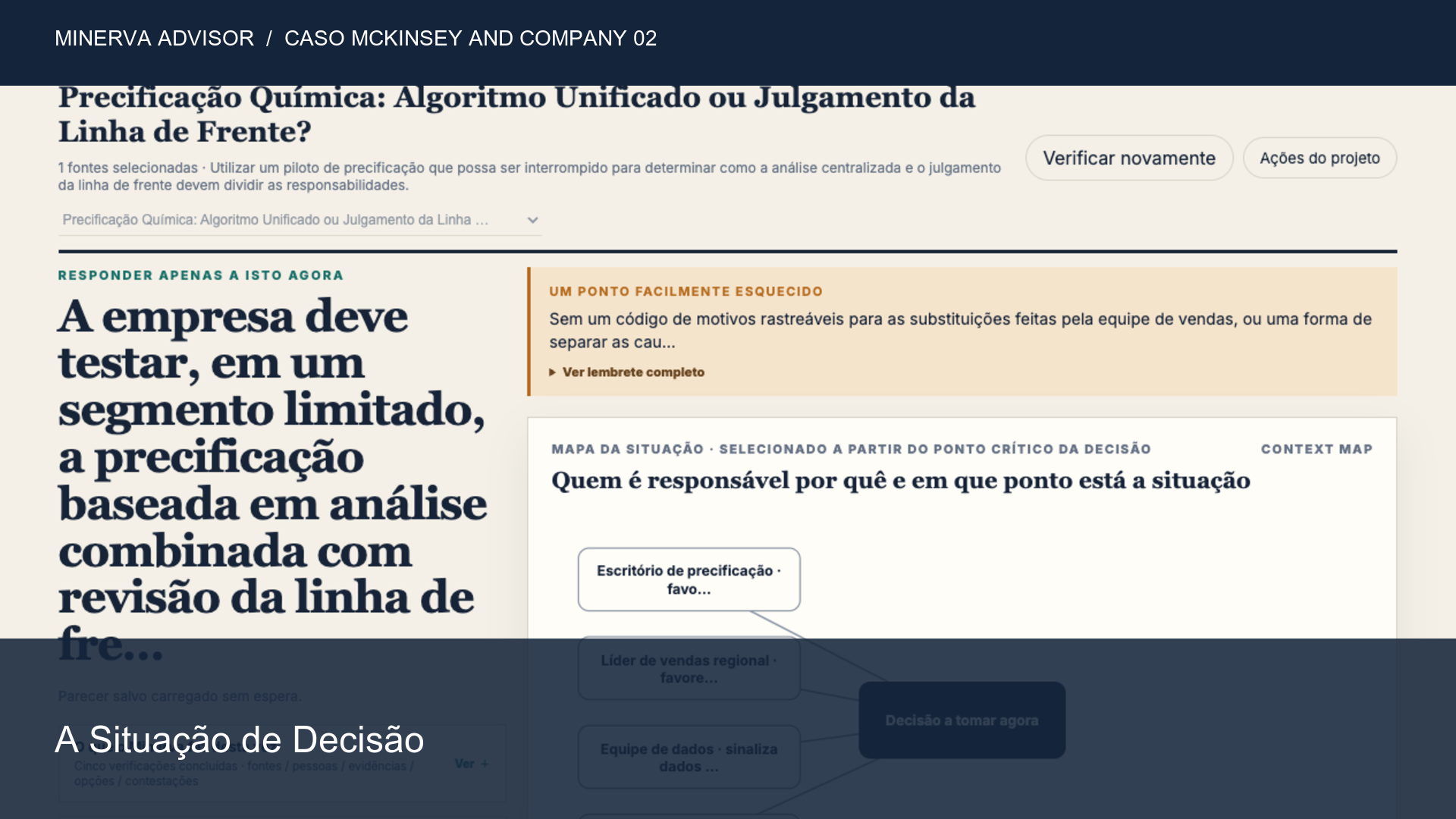 Precificação química: algoritmo unificado ou julgamento de linha de frente?