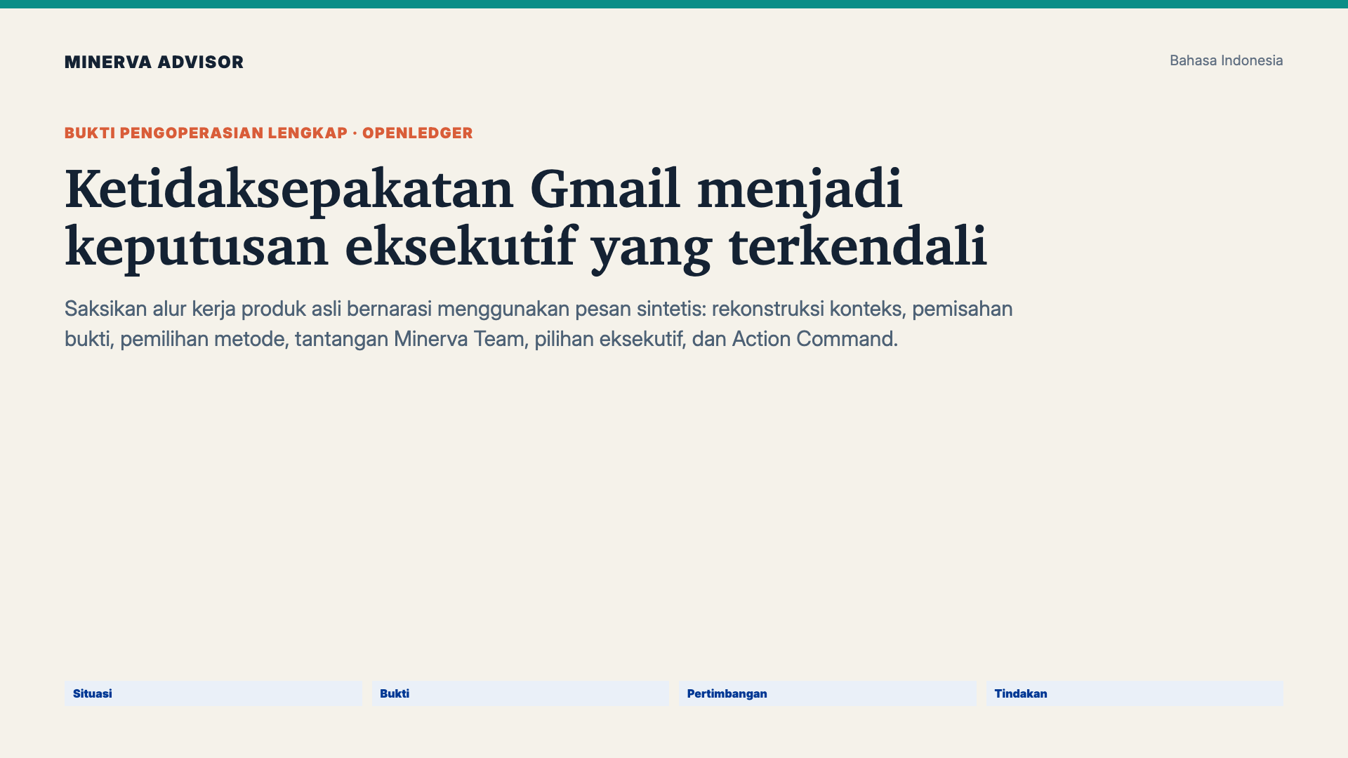 Ketidaksepakatan Gmail menjadi keputusan eksekutif yang terkendali