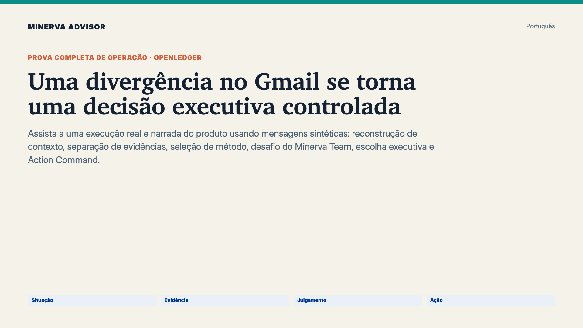 Uma divergência no Gmail se torna uma decisão executiva controlada