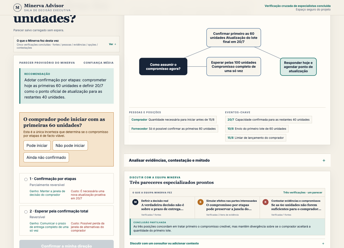 Entender a situação